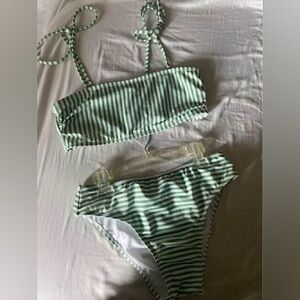 Shein striped bikini.
